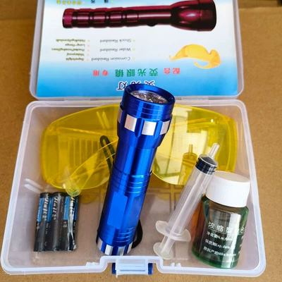 Avtomobil diaqnostika alətləri Leak Detection Tool Fluorescent Agent - medium-flashlight-containing-40ml-fluorescent-agent