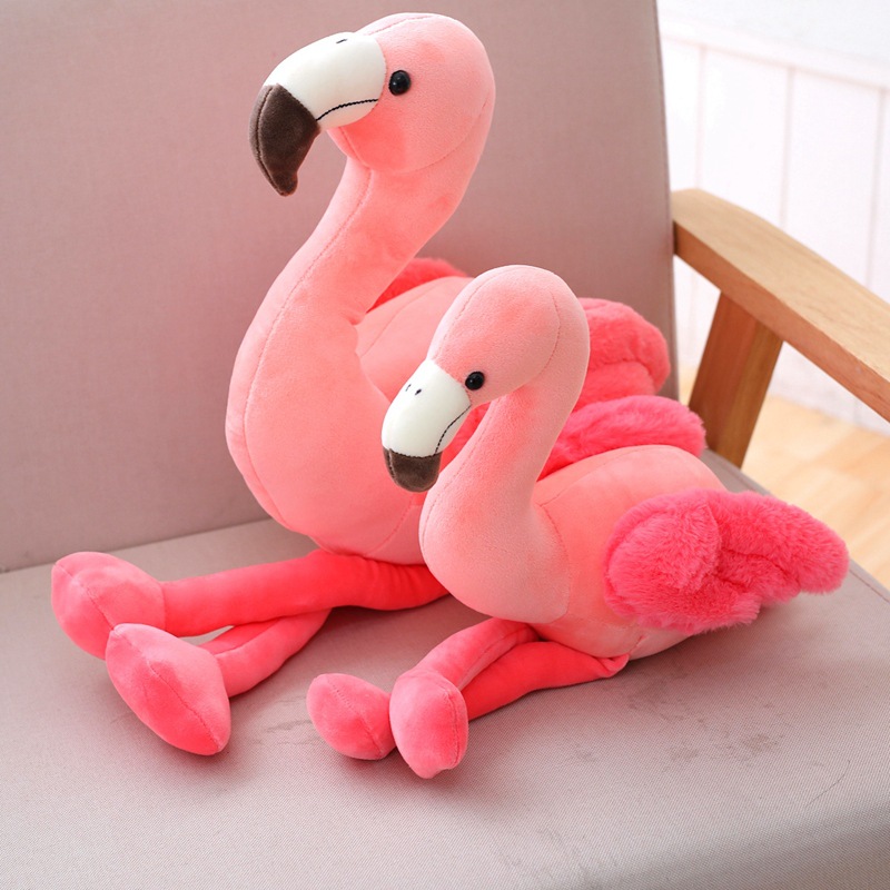 En línea rojo creativo Flamingo peluche juguete niños acompañan muñeca niña dormir almohada regalo