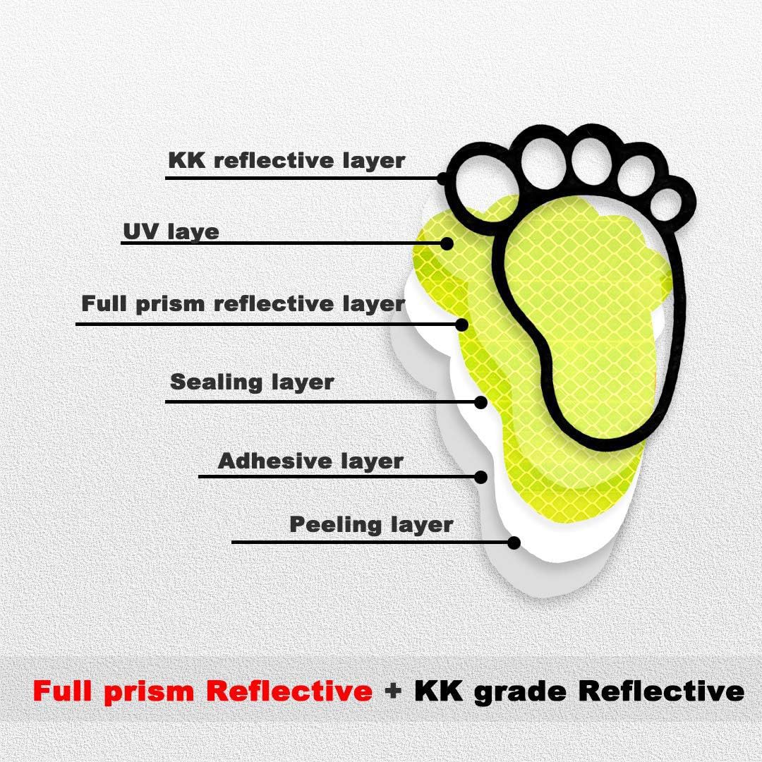 Signos de seguridad reflectantes de alta intensidad Baby on Board Stickers verde fluorescente image 2