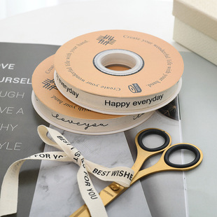 English Cotton Belt Artistic Style Fresh Flowers Cake Gift Box Ribbon Dessert Ribbon Bouquet diy Material Bag
