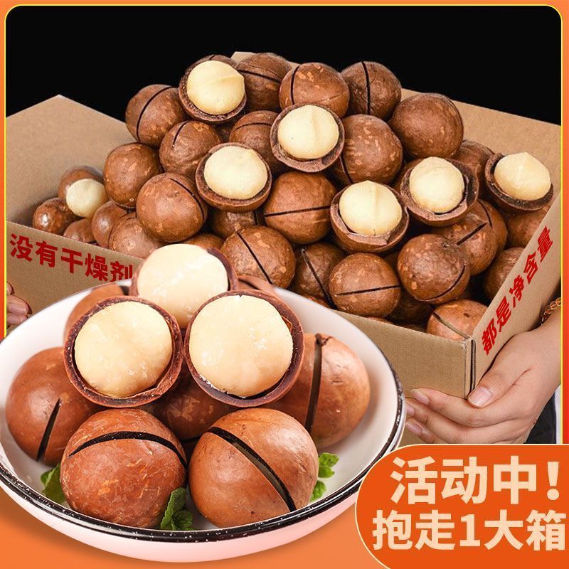 夏威夷果坚果5年新特大颗粒奶油味原味干果整箱休闲零食年|undefined