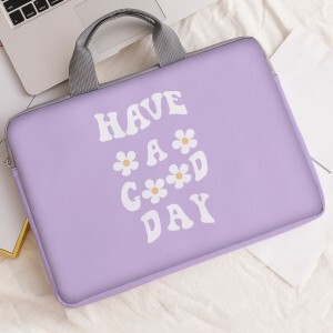 Cross-border New Letter Flower Chart Computer Bag Soft Laptop Fabric Cover for 15 Inch Laptop