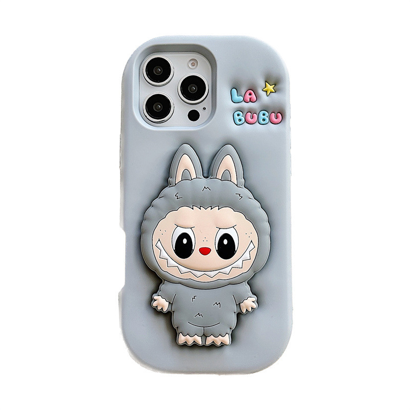 卡通支架拉布布iPhone14/13适用11苹果17/16/15PROMAX手机壳12套|undefined