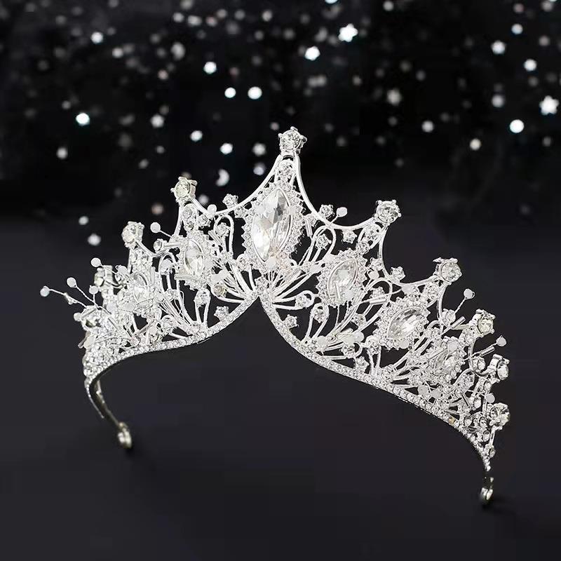 Simple Style Crown Alloy Inlay Rhinestones Crown display picture 1