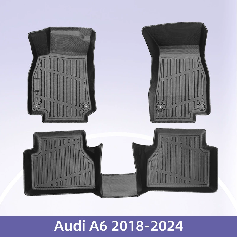 Европа для Audi A6 2018-2024 Топливо 3D 24/7 Материал TPE коврик для ног автомобиля