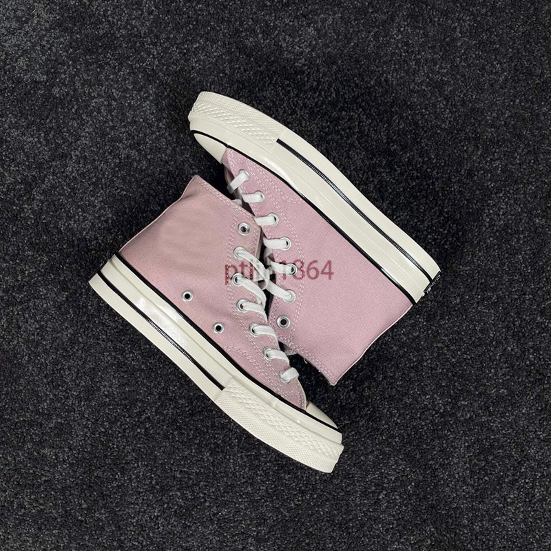 Auténticos zapatos de hombre Meiqi Converse aj 1970s zapatos de mujer zapatos de lona zapatos altos cremosos azules vulcanizados originales puros image 24