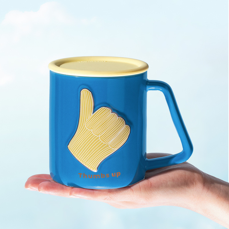 Fábrica de gestos creativos de Liling tazas de cerámica tazas de café tazas de marca tazas de cerámica regalo de vacaciones al por mayor tazas de cerámica