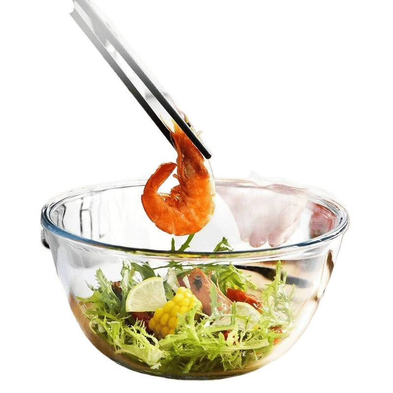Стальная стеклянная термостойкость и кастрюли не прилипают к посуде для загустения большая вместимость. Миска для выпечки салатная стеклянная емкость