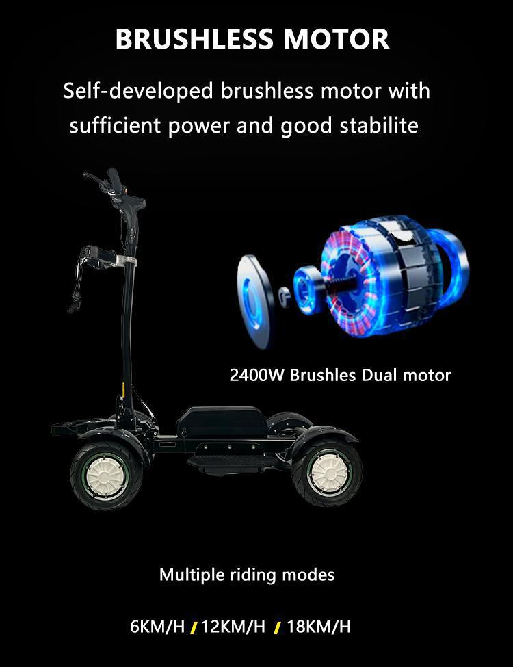 Retuol Four-Wheel Electric Golf Cart Scooter Foldableable and Detachable for 18 Holes Drop Shipping