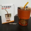 Amber straw, case, 58 items