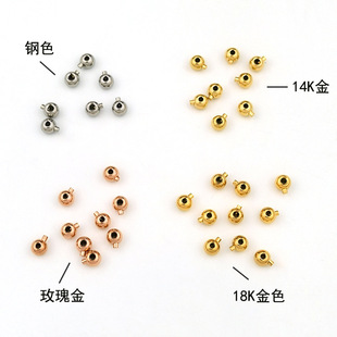 High-quality Vacuum 18K Gold Titanium Steel Positioning Card Wire BucKle Pressure CooKer Fixed BucKle NecKlace Closing BucKle diy Accessories Trendy