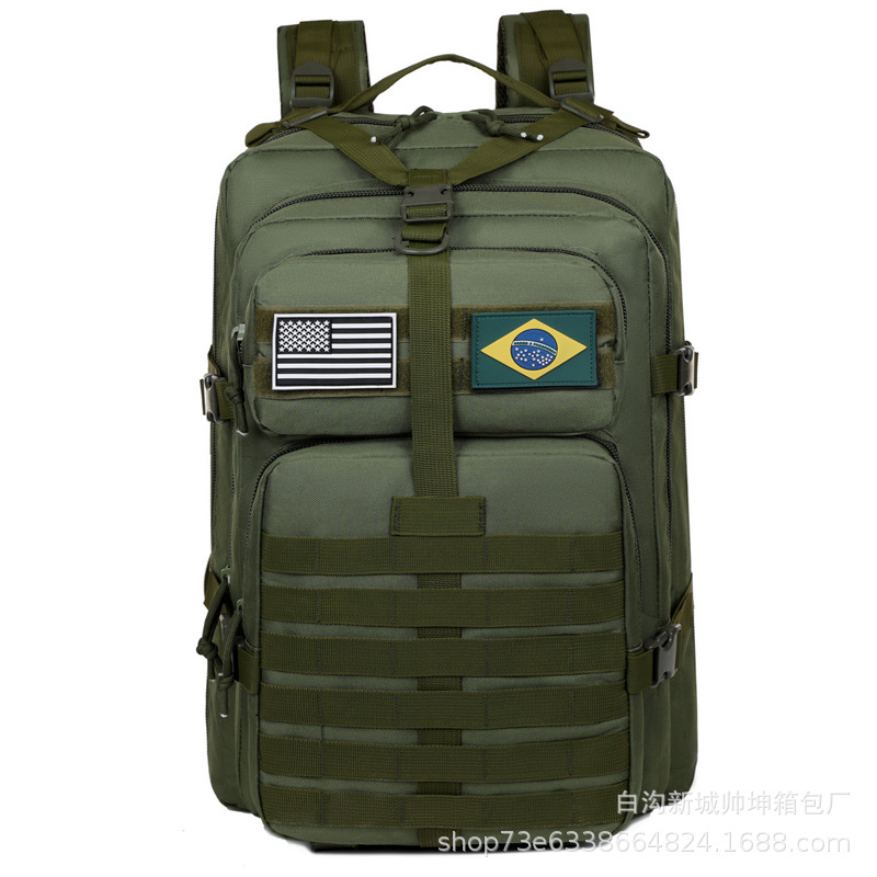 Mochila táctica de ataque mayorista de gran capacidad de campamento equipo de senderismo mochila al aire libre paquete de montaña tácticas de camuflaje militares