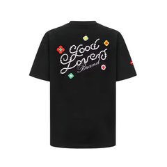 アメリカンルーズ半袖Tシャツサマーレタートレンドトップス男女兼用、万能トレンドルーズ半袖トップス