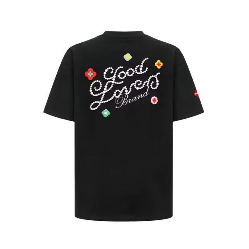 アメリカンルーズ半袖Tシャツサマーレタートレンドトップス男女兼用、万能トレンドルーズ半袖トップス|undefined