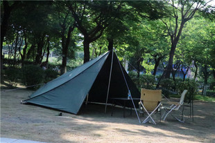 TC retro camp Indian thickened cotton tent outdoor camping portable shelter rain-proof firewood stove tent