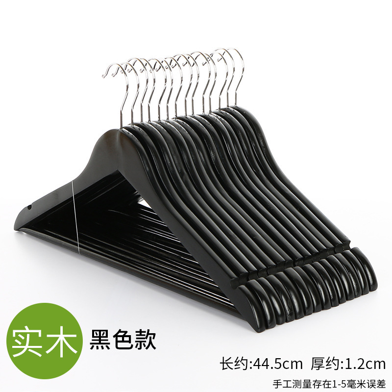 Perchas de madera maciza tienda de ropa hotel al por mayor soporte de ropa para el hogar dormitorio estante de ropa percha madera para adultos
