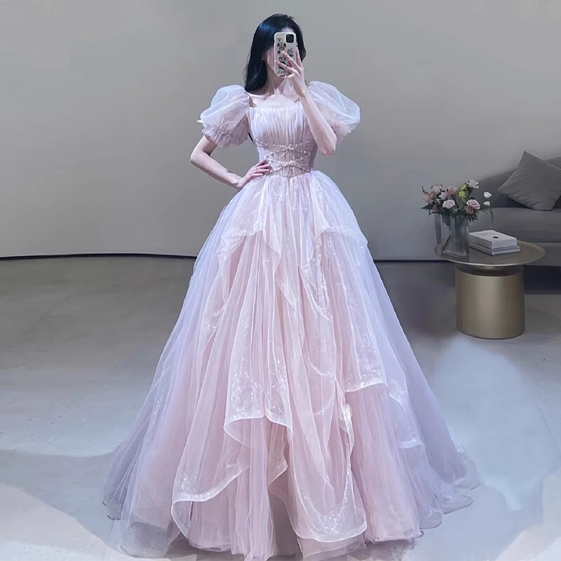 High-End Evening Dress for Women 2026 New Model Classy Birthday Coming-Of-Age Ceremony Princess Dress Engagement Toast Dress Bride