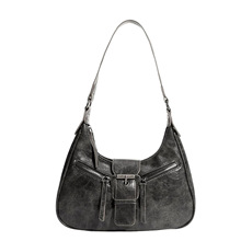 美拉德腋下包包2025新款复古机车女包单肩包斜挎包月牙包跨境爆款