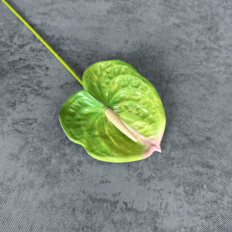 Decoración de Escenarios de Boda con Anturios Simulados, Decoración del Hogar, Accesorios de Fotografía, Adornos de Flores Artificiales en 3D para Venta al por Mayor