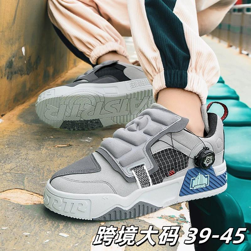 Мужские кроссовки новой модели с поворотной пряжкой, на толстой подошве, мужская обувь 2025, молодежный нишевый дизайн, спортивные кроссовки для мужчин, оптом на экспорт