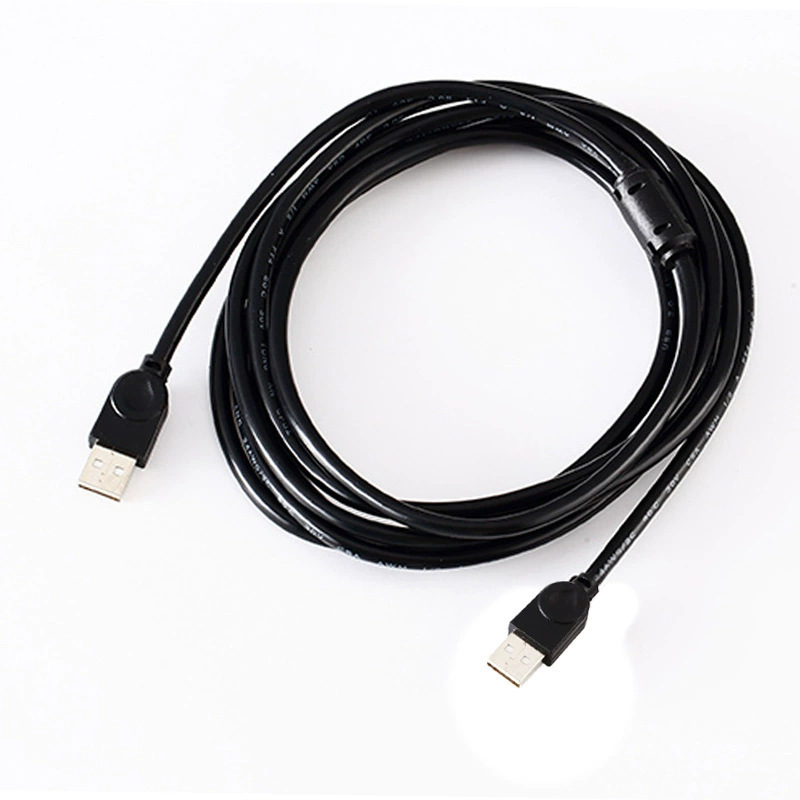 メーカー USB オス - オス データ ケーブル ブラック 1.5m コピー ケーブル 2.0 モバイル ハード ドライブ データ ケーブル ダブルヘッド USB ケーブル|undefined