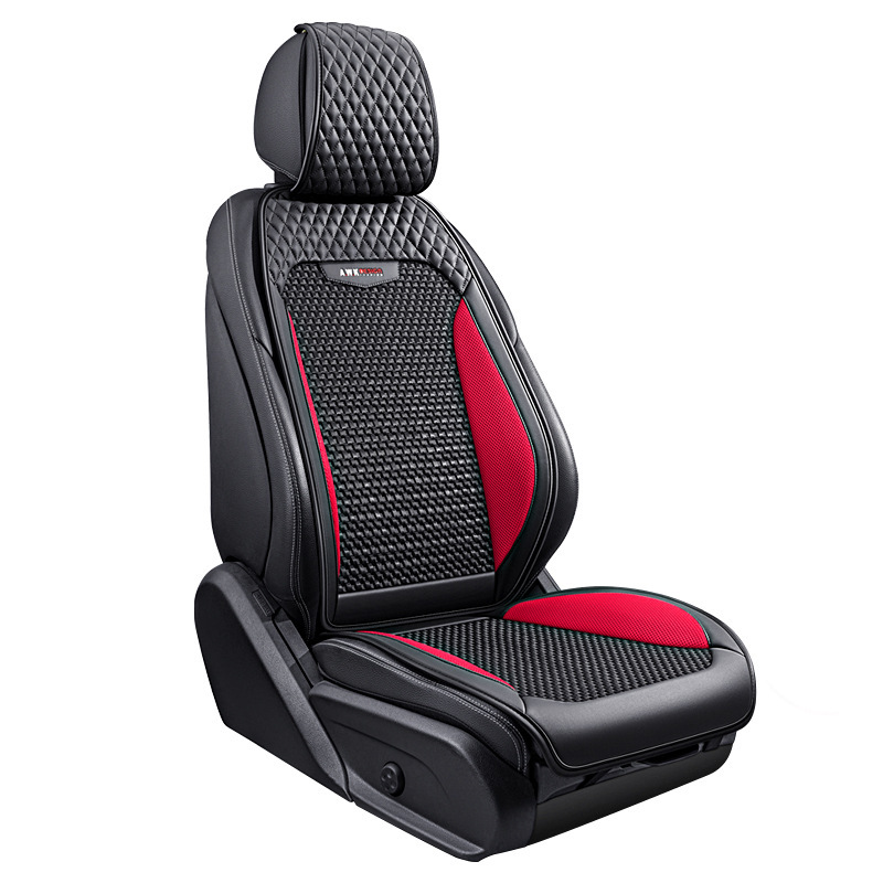 ジェ博士25年夏用レザーアイスシルクカーシートクッション、四季通用、複数セット、小型3点セット、小型バージョン、快適で通気性あり|undefined