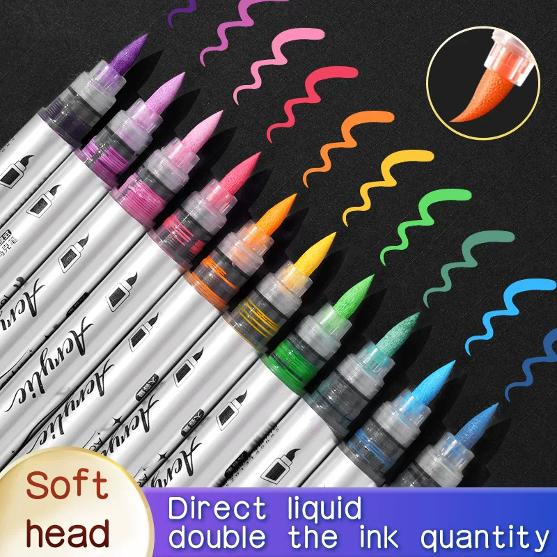 Acrylic, waterproof marker for students, Amazon, 48 colors, graffiti