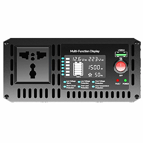 Новый инвертор синусоидального типа чистой волны DC12V/24V в AC220/110V LCD 3000W инвертор