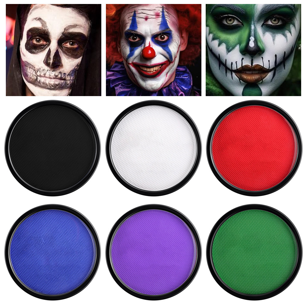 30g face color water soluble body painting pigment face painting cream Halloween oil color Christmas black and white red