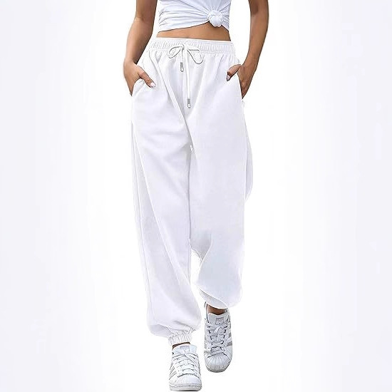 Cross-Border Women's Sports Pants Casual Drawstring Sports Pants Workout Sports Jogging Pants Sweatpants Casual