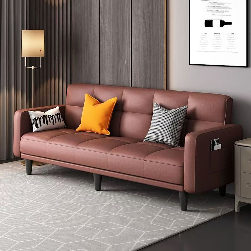 Apartment Single and Double Sofa Small Apartment Sofa Folding Bed Simple Modern Rental Bedroom Fabric Sofa Living Room