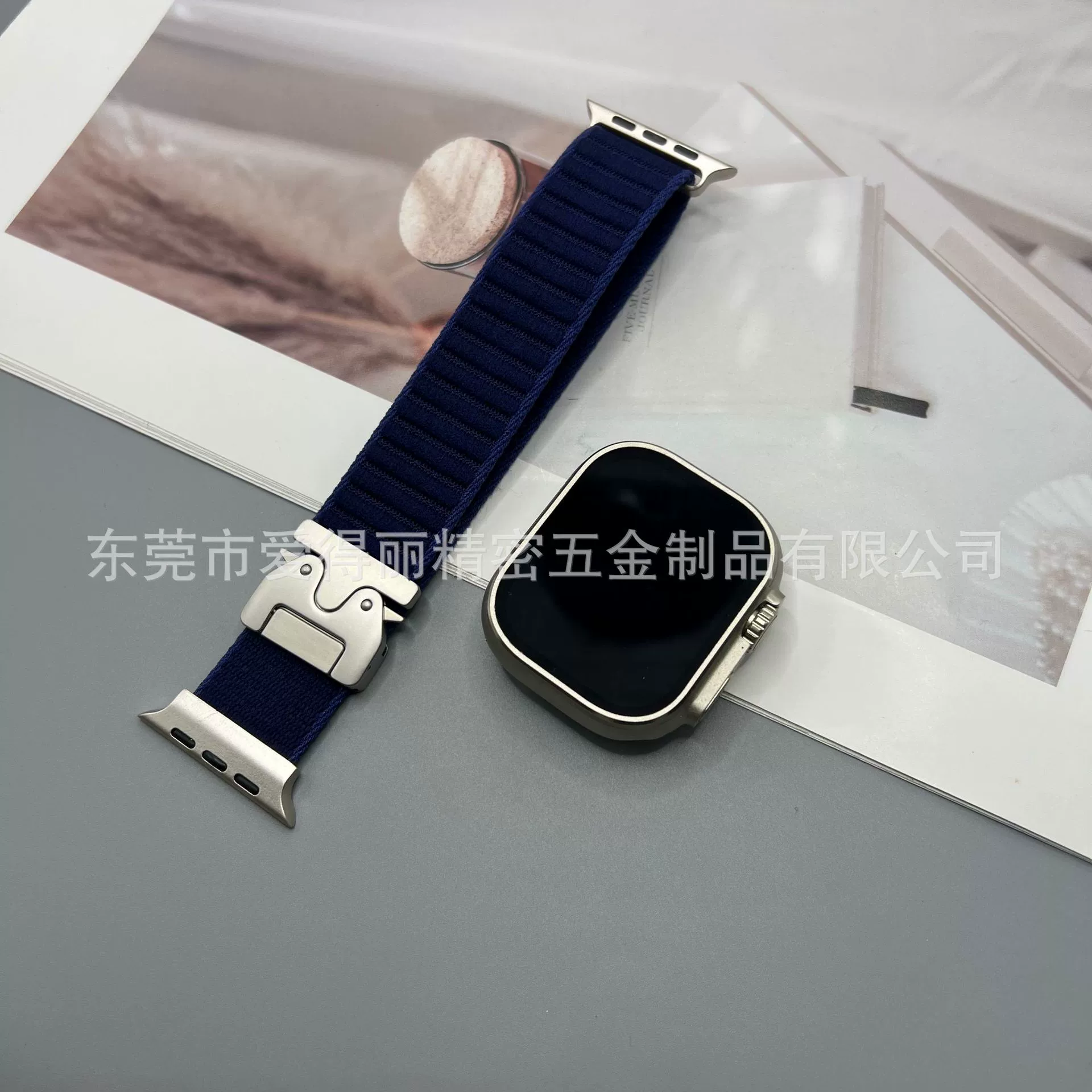 Применимо к ремешку для часов iwatch с нейлоновой плетеной полосатой парашютной пряжкой Apple Watch78910 Ремешок для часов Apple watch