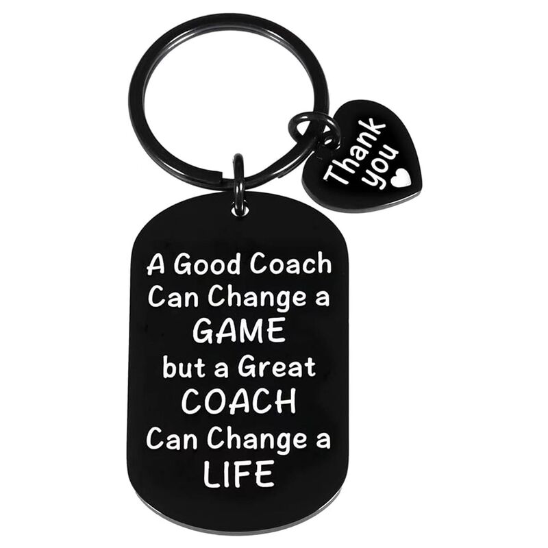 European and American Cross-Border Stainless Steel Military Brand Amazon Friend Gift Key Pendant Football Coach Keychain Trendy Decoration