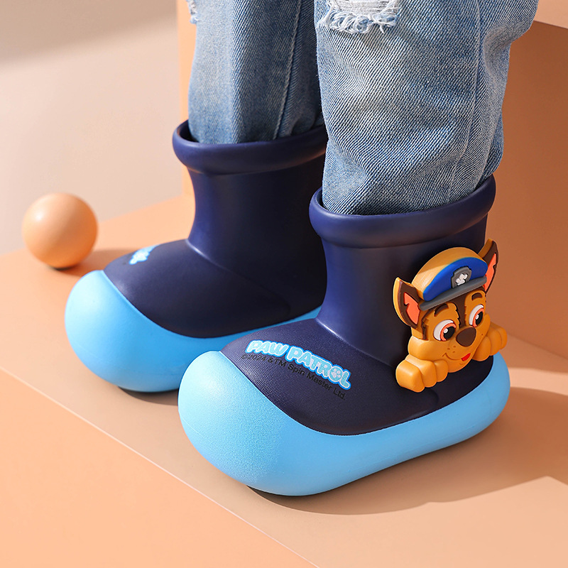 Paw Patrol Children's Rain Boots Non-Slip Toddler Water Shoes Men's Waterproof Rubber Shoes Girls Baby Rain Boots