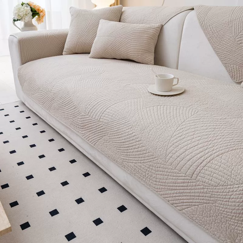 sofa cover scandinavian four‑season non‑slip seat protector, pillow/pillowcase options, multiple sizes