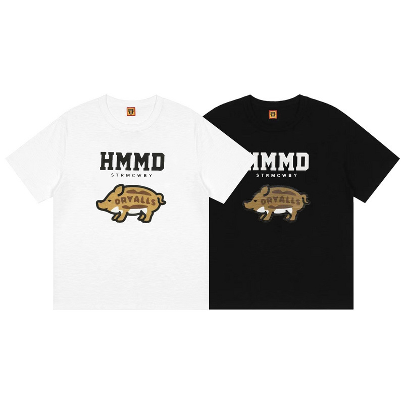 HUMAN MADE T-shirt a maniche corte in cotone con zolfo fine per uomo e donna, maglietta a maniche corte di marca alla moda_voghion.com