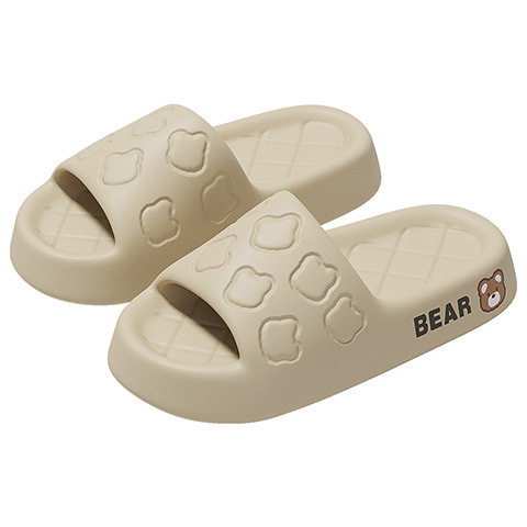 Poop feeling home thick all-Korean slippers wear bottom slippers men's fashion outdoor casual bottom women's version soft fashion wholesale