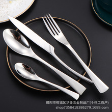 跨境亚马逊卡雅不锈钢西餐具四件套 酒店餐厅牛排刀叉勺 可镀金色