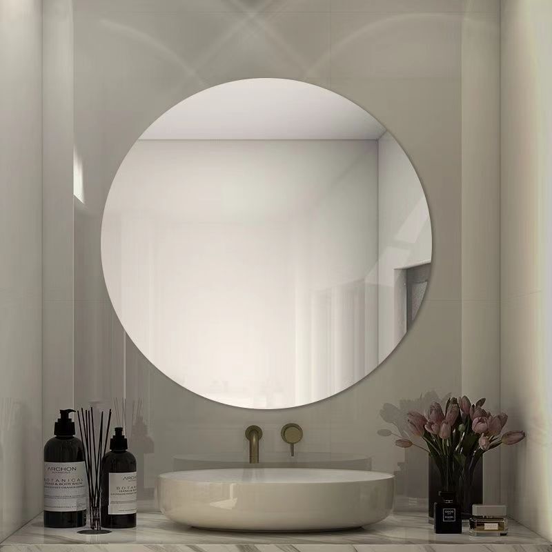 Round Mirror Round Mirror Glass Wall Paste Non-perforated Bathroom Mirror Bathroom Mirror Bathroom Toilet Mirror Round Mirror Round Mirror Glass Wall Paste Non-perforated Bathroom Mirror Bathroom Mirror Bathroom Toilet Mirror
