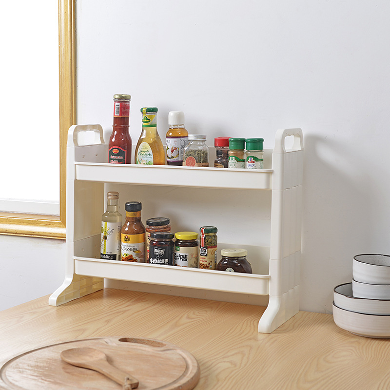 Household Washstand Storage Rack Household Bathroom Toilet Countertop Multi-layer Kitchen Seasoning Storage Rack