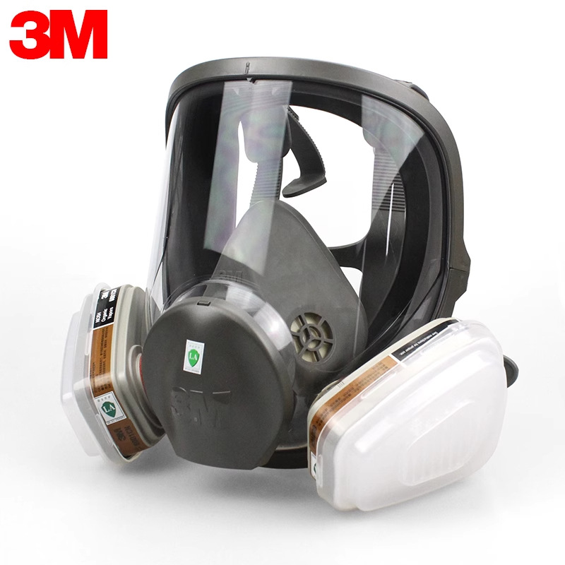 3M6800 cubierta completa de polvo formaldehído pesticida amoníaco gas químico gas orgánico mercurio mina de carbón máscara protectora de pulverización