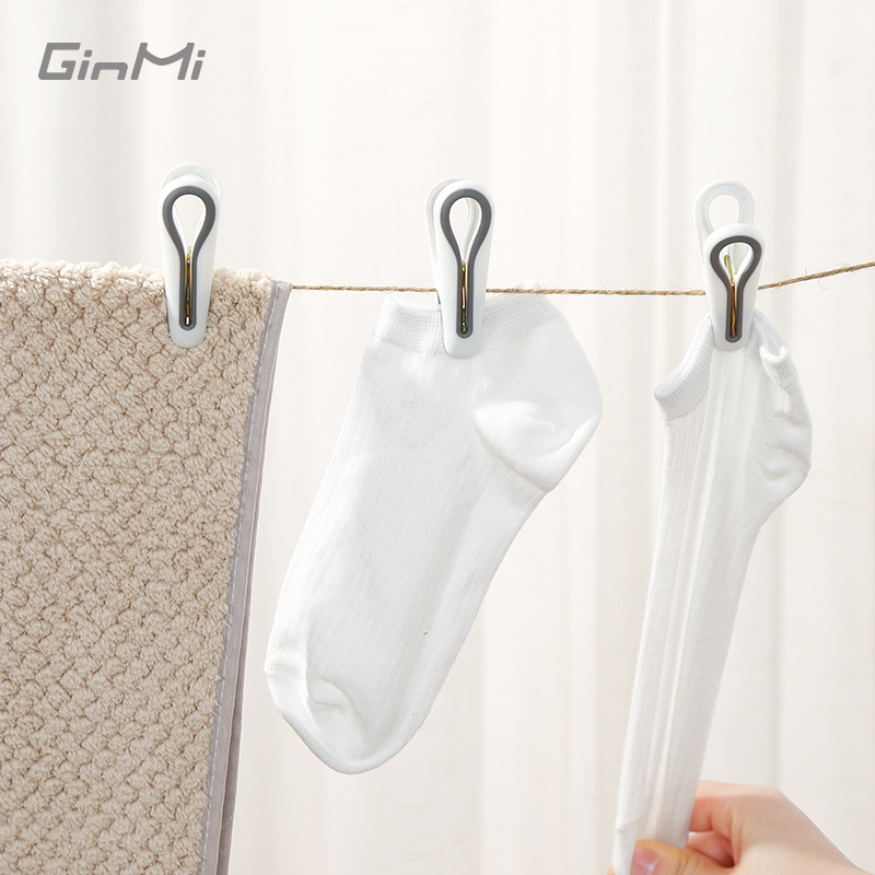 Japanese Style Clothes Pin Fixed Multifunctional Bed Single Clamp Traceless small size Single Windproof Clothes Fixed Clamp Direct Selling