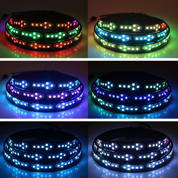 Cross-Border special supply car light pickup truck tail light wide pressure multi-function magic color streamer horse racing streamer modified warning light