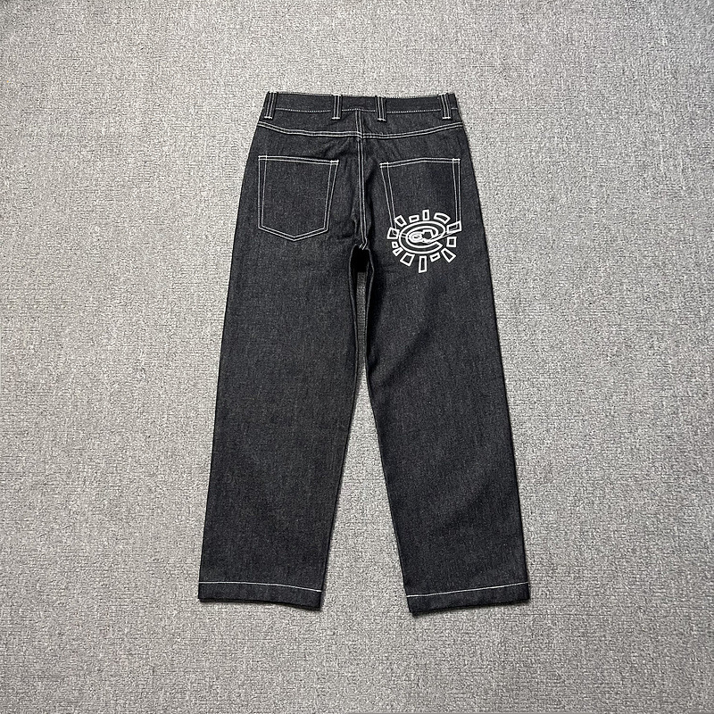 Cross-Border Trendy Brand Alwaydowhatyoushoulddo Classic Washed Denim Pants European and American Casual Versatile Pants