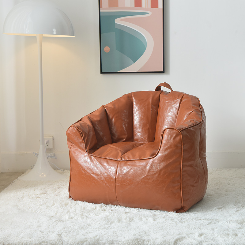 皮革扶手椅棕色