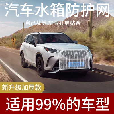 Car Water Tank Protective Net to Automobile anti-insect net - white-striped-version
