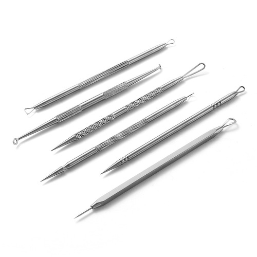 Double-headed stainless steel acne needle, acne needle, acne needle, blackhead needle, acne needle, acne needle clip, blackhead and acne device