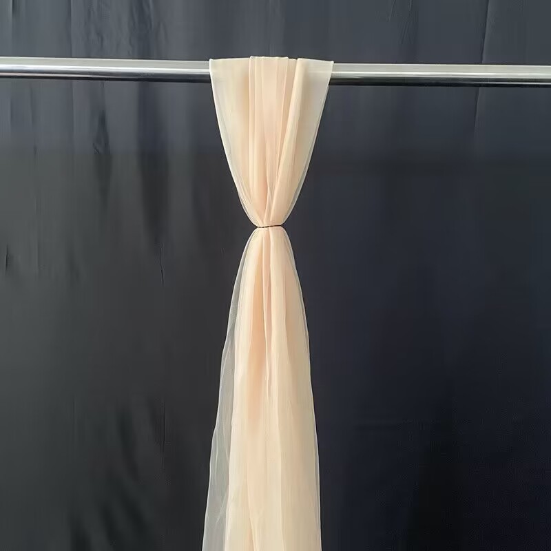 婚礼椅背装饰纱瑞士纱扶手背景装饰帷幔高密度欧根纱婚庆装扮网纱|undefined