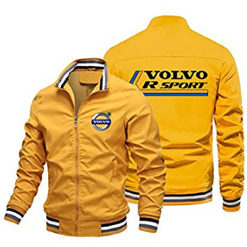 Cross-Border Autumn European and American New Men's Motorcycle Printed Jacket Street Men's Cycling Cardigan Zipper Clothing Jacket