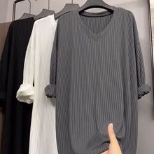 斤胖领打底衫女春秋内搭中长款秋冬大码长袖恤宽松上衣潮